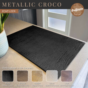Metallic Croco - Leren Inductie Beschermer