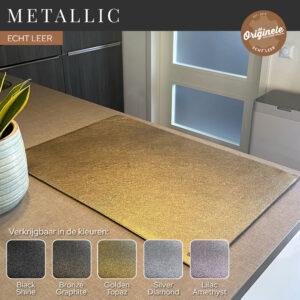 Metallic - Leren Inductie Beschermer