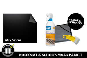 Kookmat -60x52cm- Schoonmaak pakket incl. gratis schraper