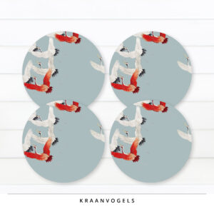 SALE - Placemats - Kraanvogels 4 stuks